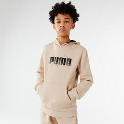 Sudadera Puma Niños Beis Estampada Capucha