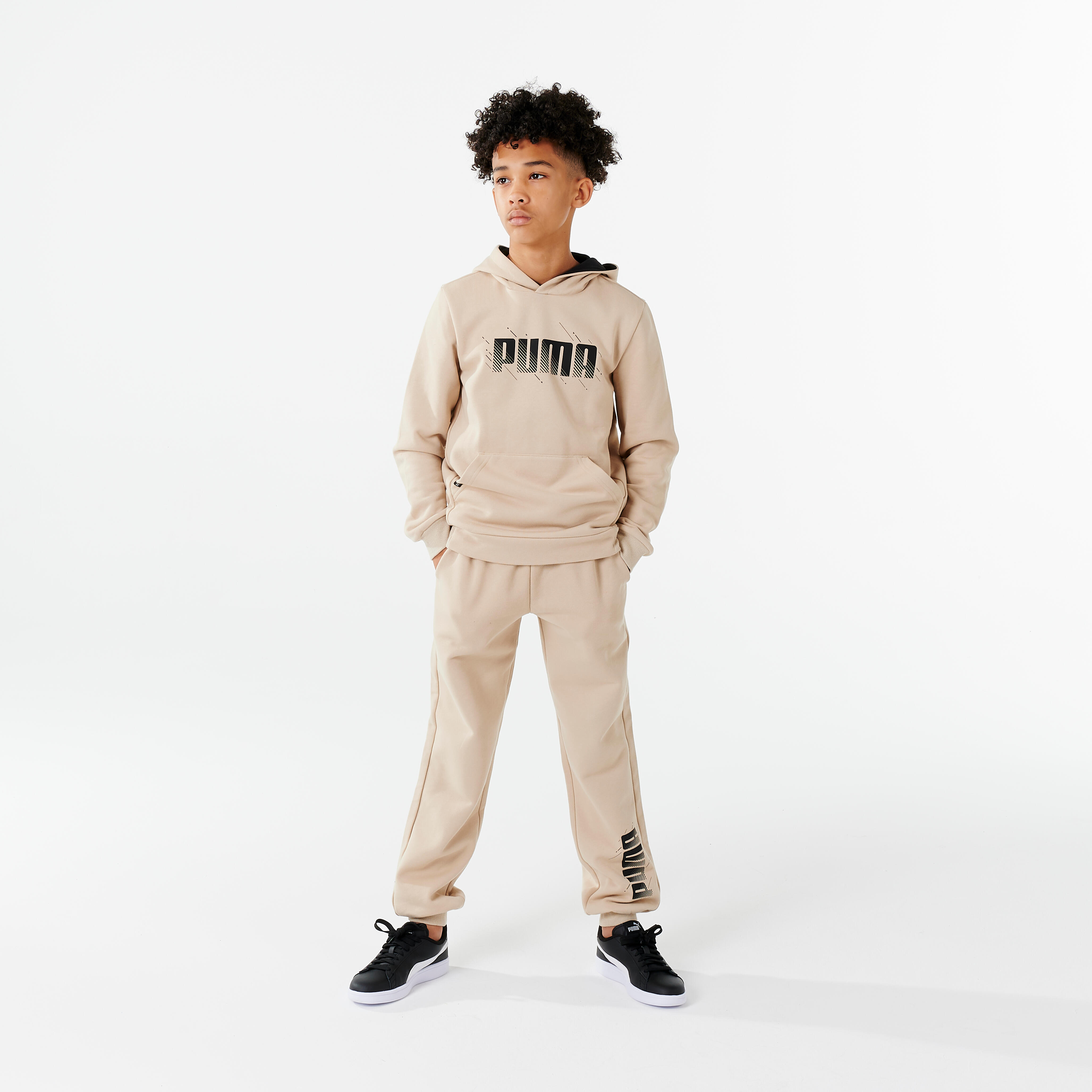 CHILDREN'S JOGGING PANTS - BEIGE PUMA