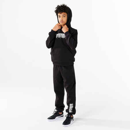 Kids' Hooded Sweatshirt - Black Print