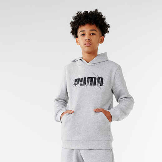 
      Kids' Hooded Sweatshirt - Grey Print
  