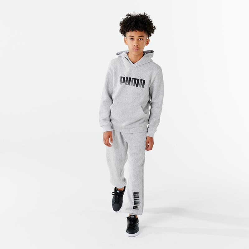 Puma Kapuzenpullover - grau mit Print