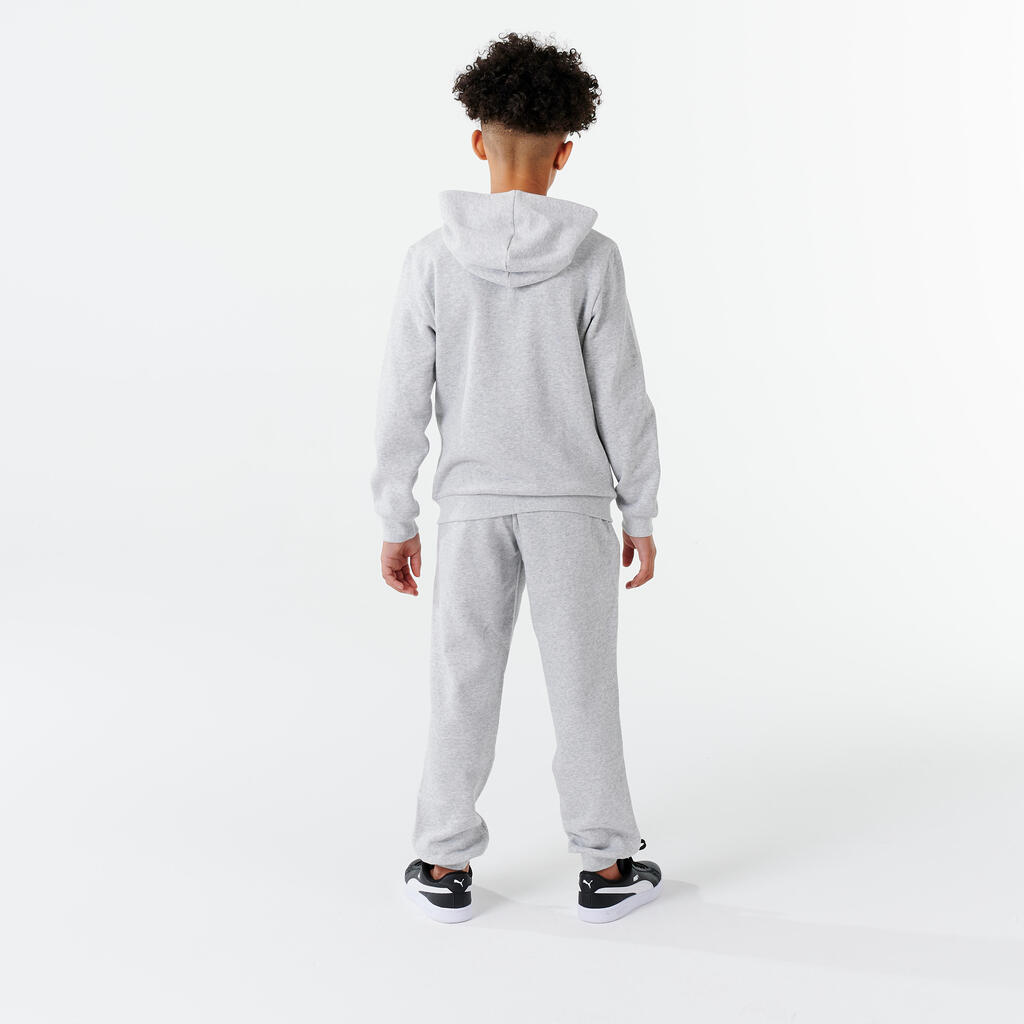 Kids' Hooded Sweatshirt - Grey Print