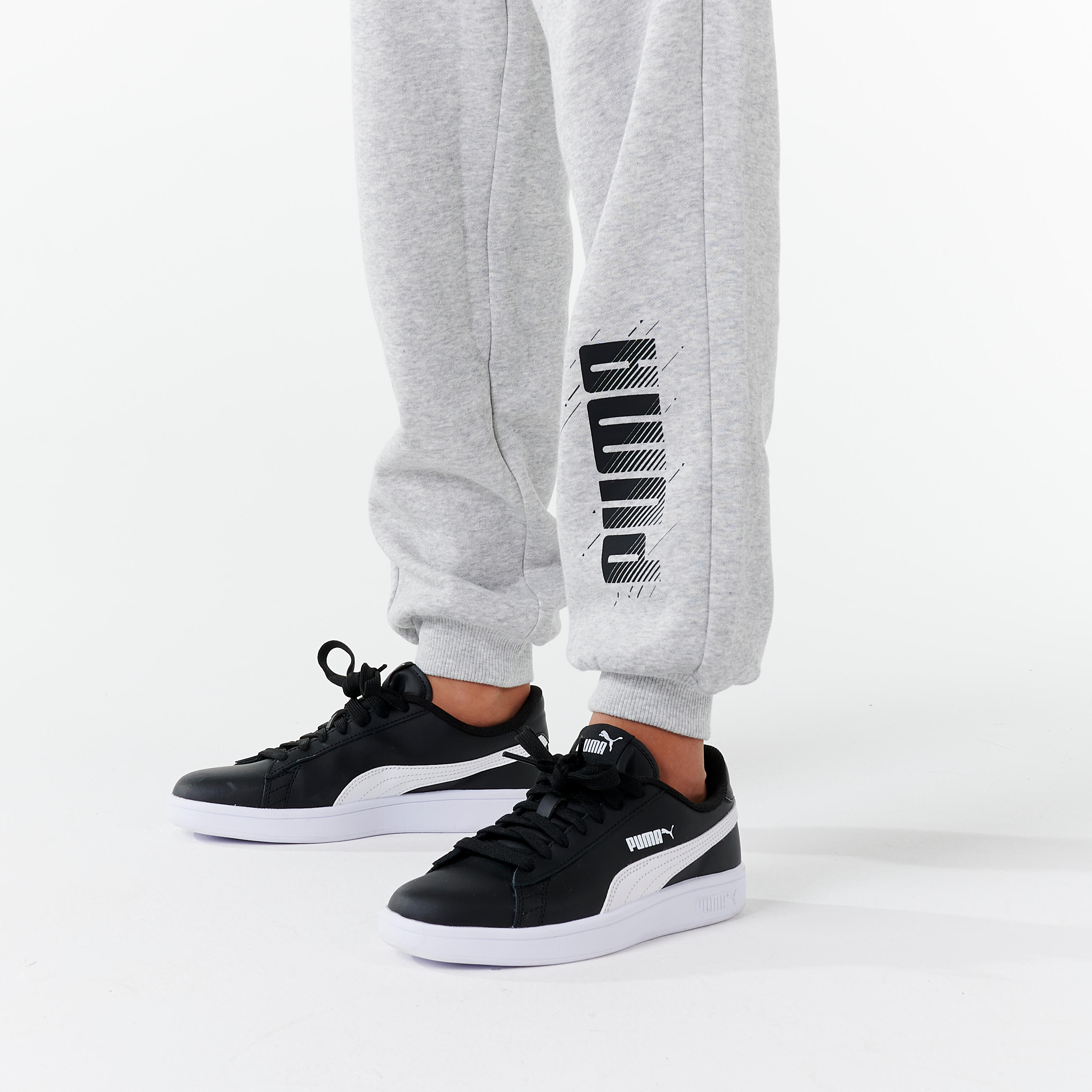 CHILDREN'S JOGGING PANTS - GREY PUMA