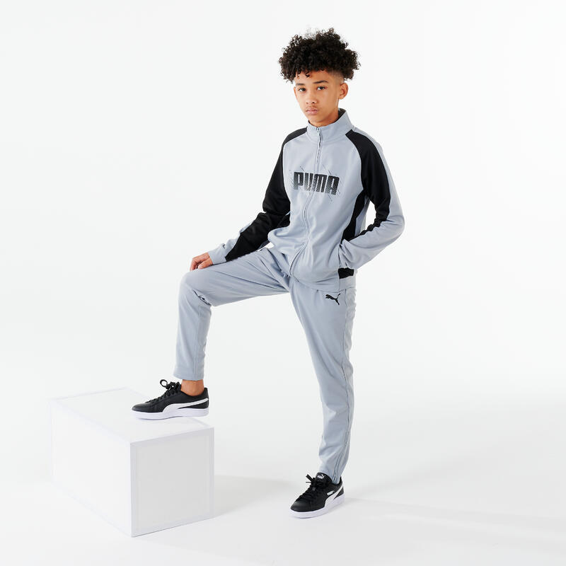 SURVÊTEMENT ENFANT SYNTHÉTIQUE RESPIRANT - GRIS PUMA