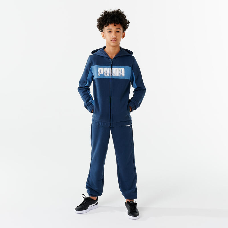 Ensemble survêtement à capuche Puma enfant - gris