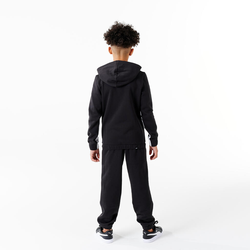 Kids' Hooded Tracksuit Set - Black