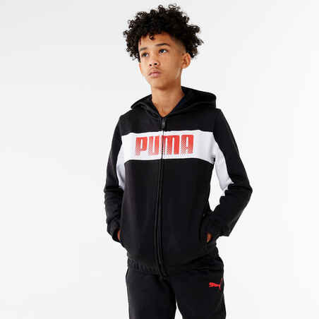 Kids' Breathable Synthetic Tracksuit - Black