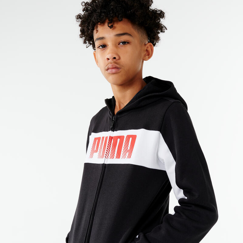 Ensemble survêtement à capuche Puma enfant - noir