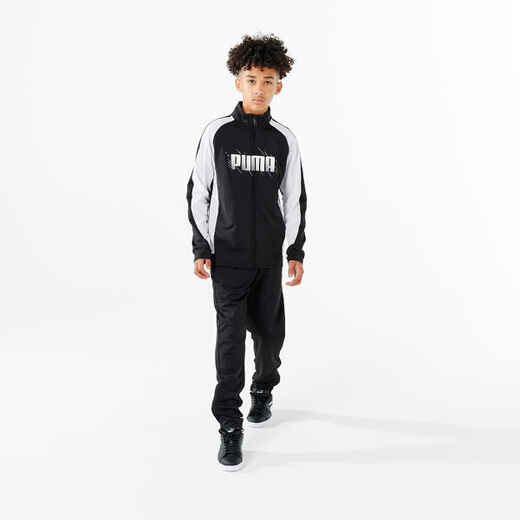 
      Kids' Breathable Synthetic Tracksuit - Black/White
  