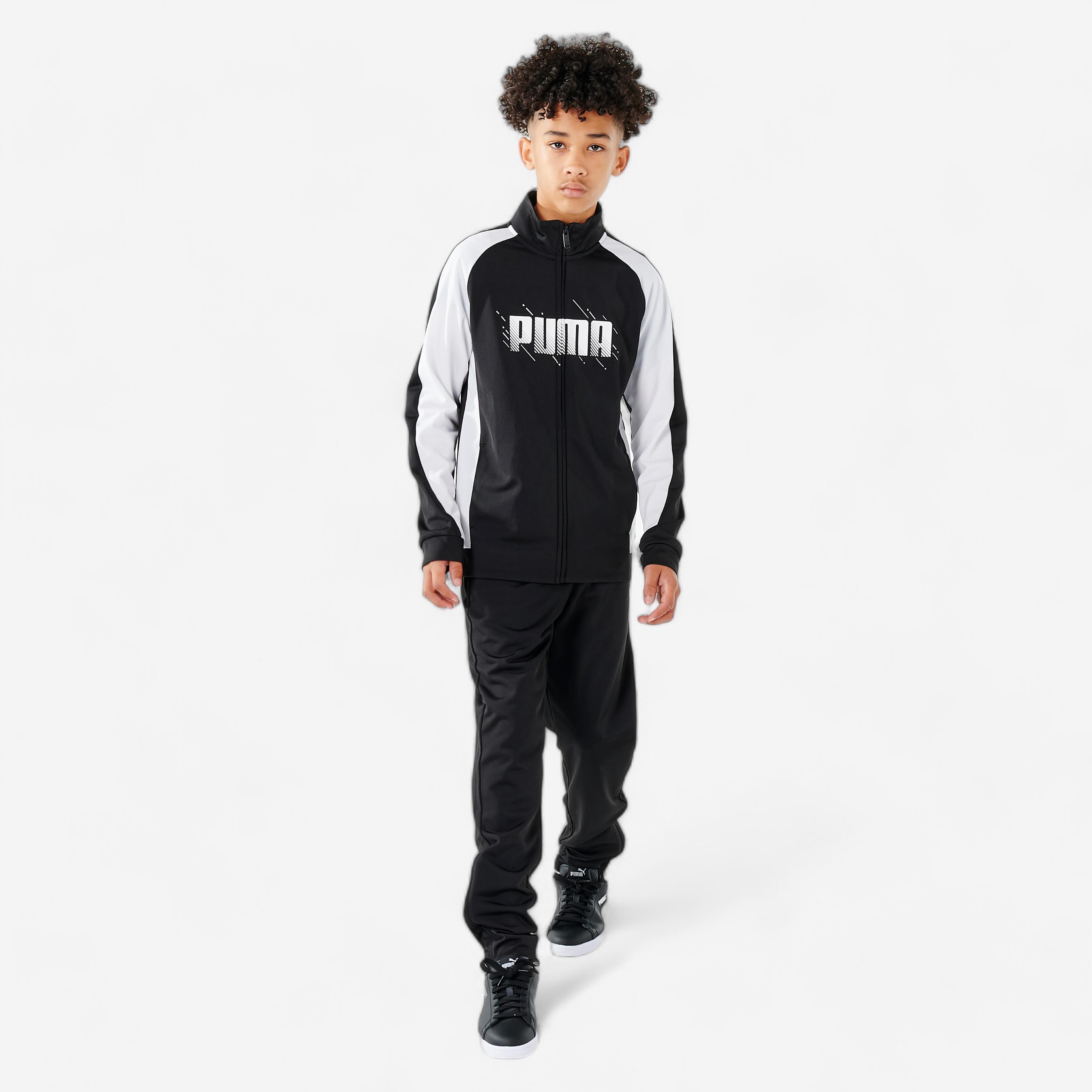 SURV TEMENT PUMA ENFANT SYNTH TIQUE RESPIRANT NOIR ET BLANC PUMA