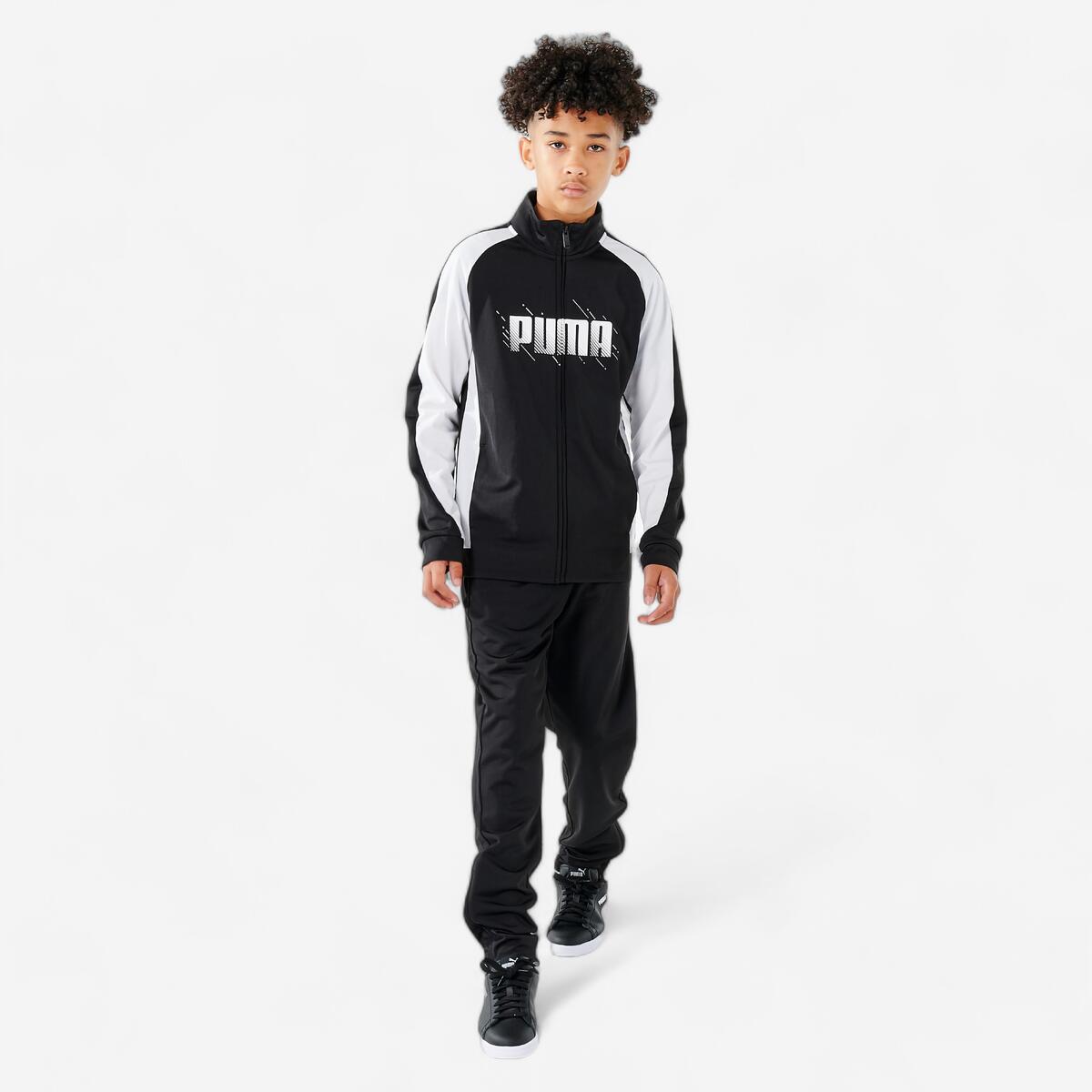 SURVÊTEMENT PUMA ENFANT SYNTHÉTIQUE RESPIRANT - NOIR ET BLANC