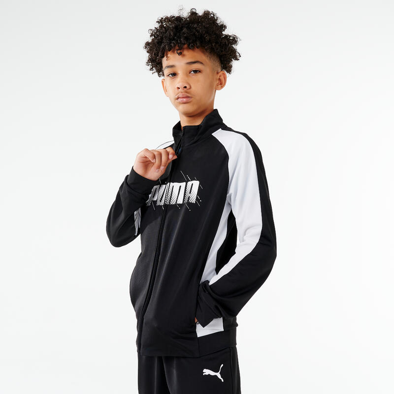 SURVÊTEMENT PUMA ENFANT SYNTHÉTIQUE RESPIRANT - NOIR ET BLANC