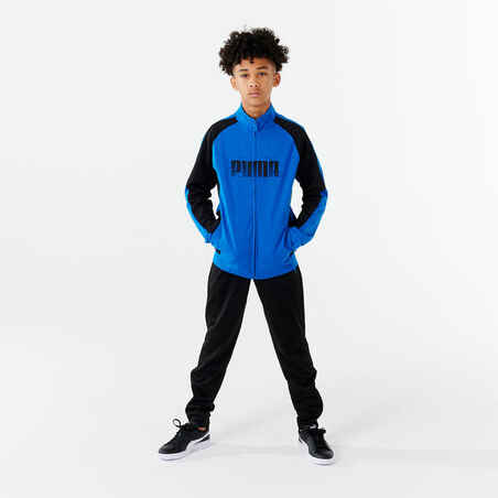 Kids' Breathable Synthetic Tracksuit - Blue/Black