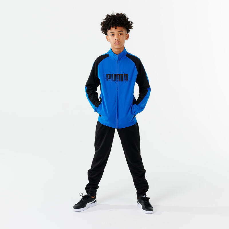 SURVÊTEMENT ENFANT SYNTHÉTIQUE RESPIRANT - BLEU ET NOIR PUMA