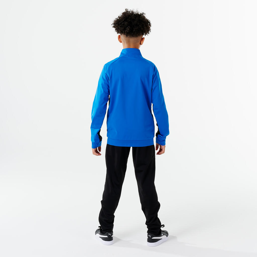 Kids' Breathable Synthetic Tracksuit - Blue/Black