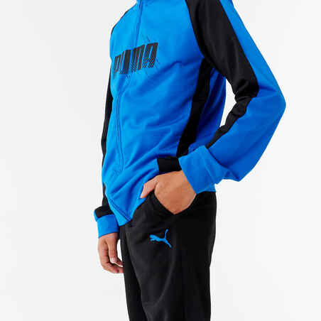 Kids' Breathable Synthetic Tracksuit - Blue/Black