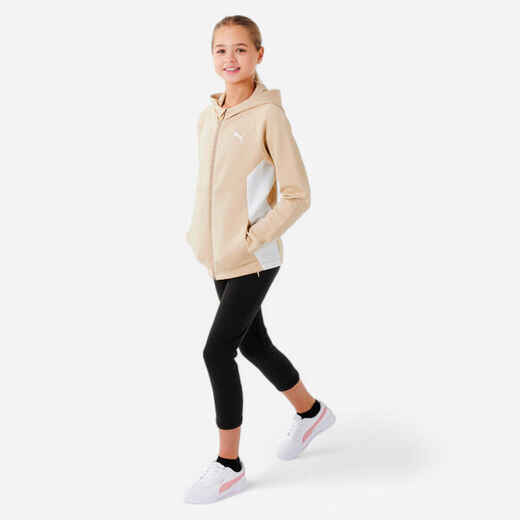 
      Girls' Tracksuit - Beige/Black
  