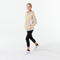 Trainingspak met 7/8-broek voor meisjes beige