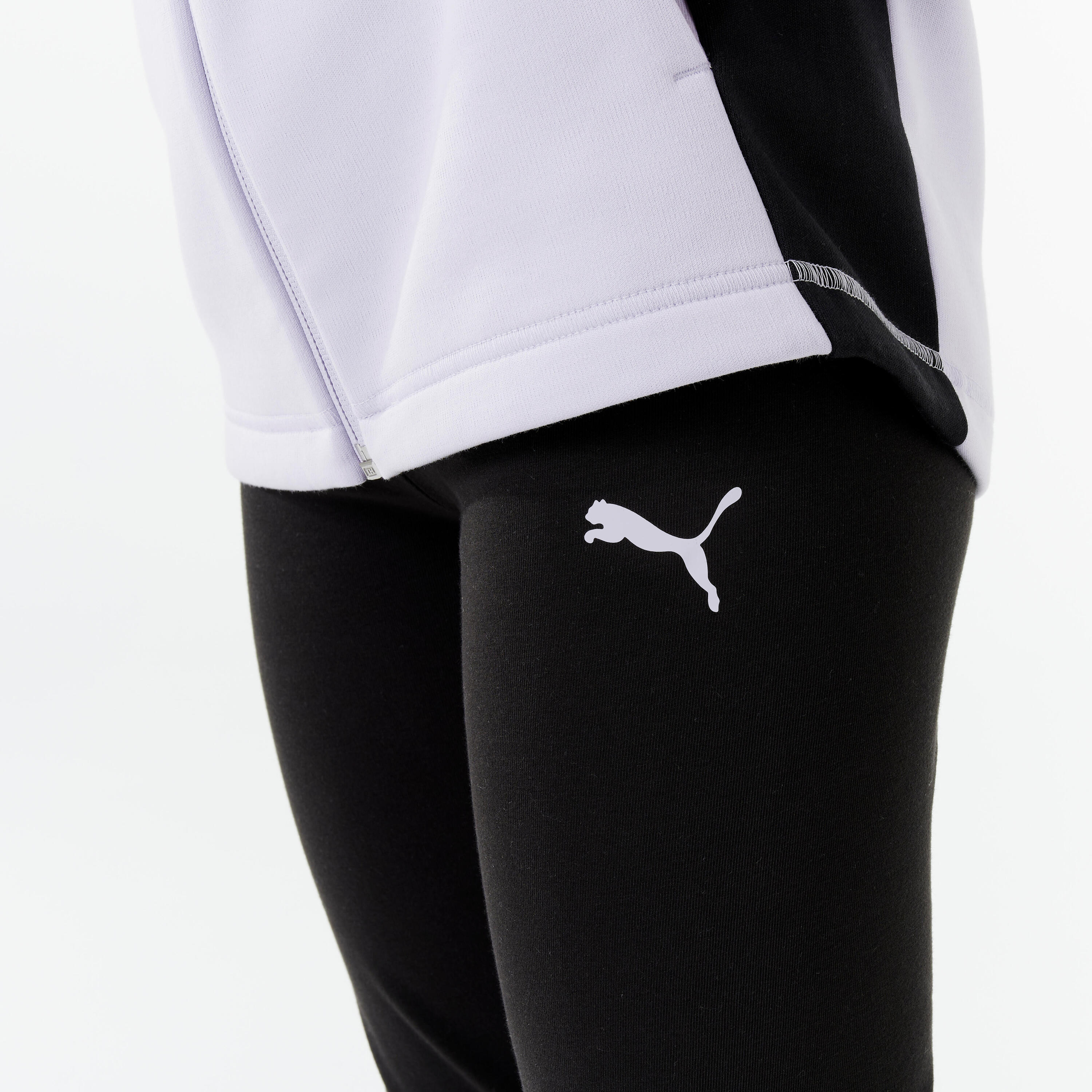 Girls' 7/8 Tracksuit - Grey/Black 5/7