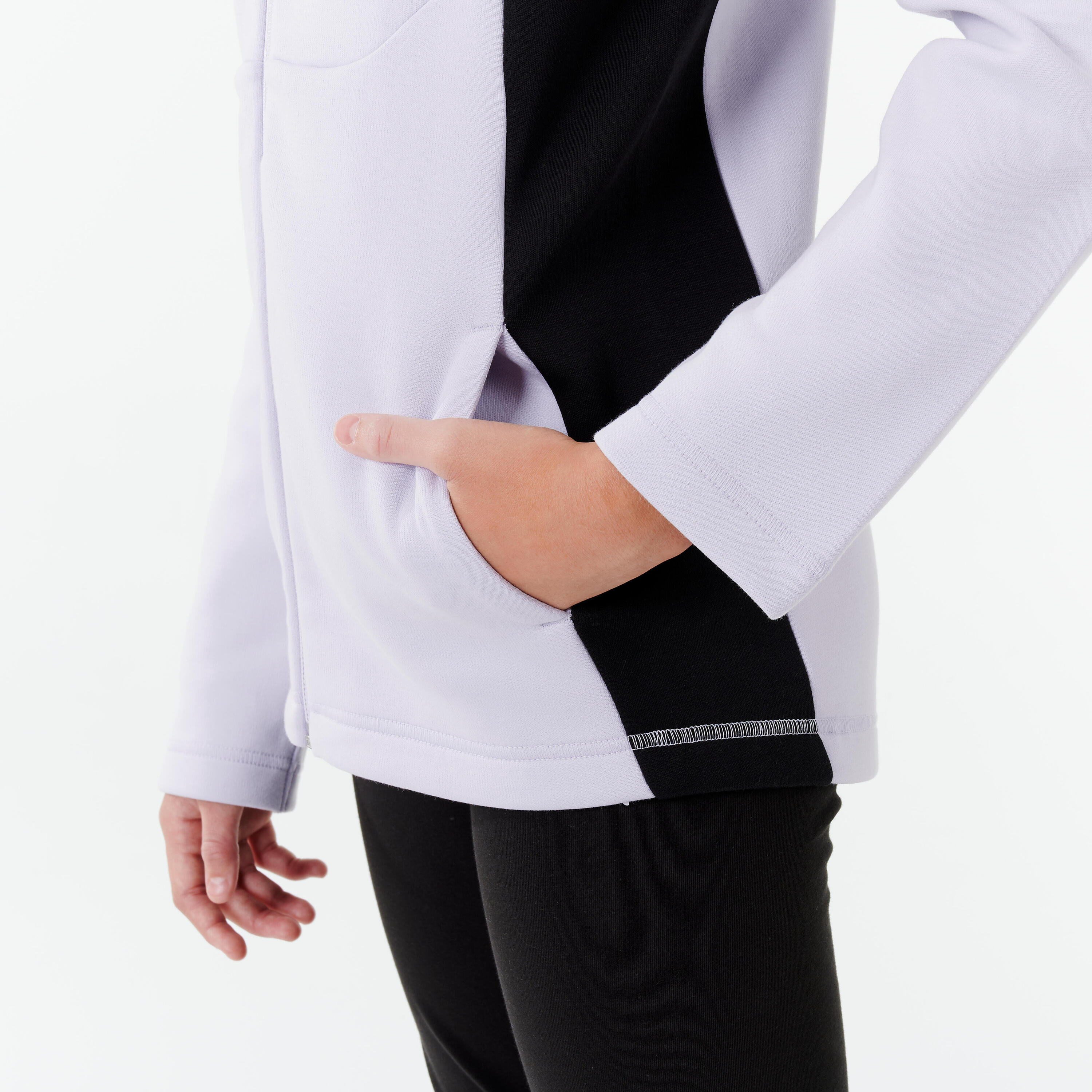 Girls' 7/8 Tracksuit - Grey/Black 4/7