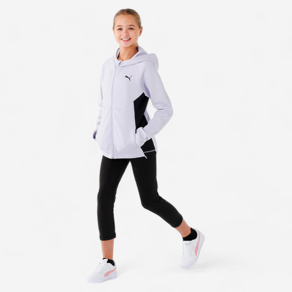 ДЕТСКИ АНЦУГ PUMA, ЗА МОМИЧЕ, СИВО/ЧЕРНО