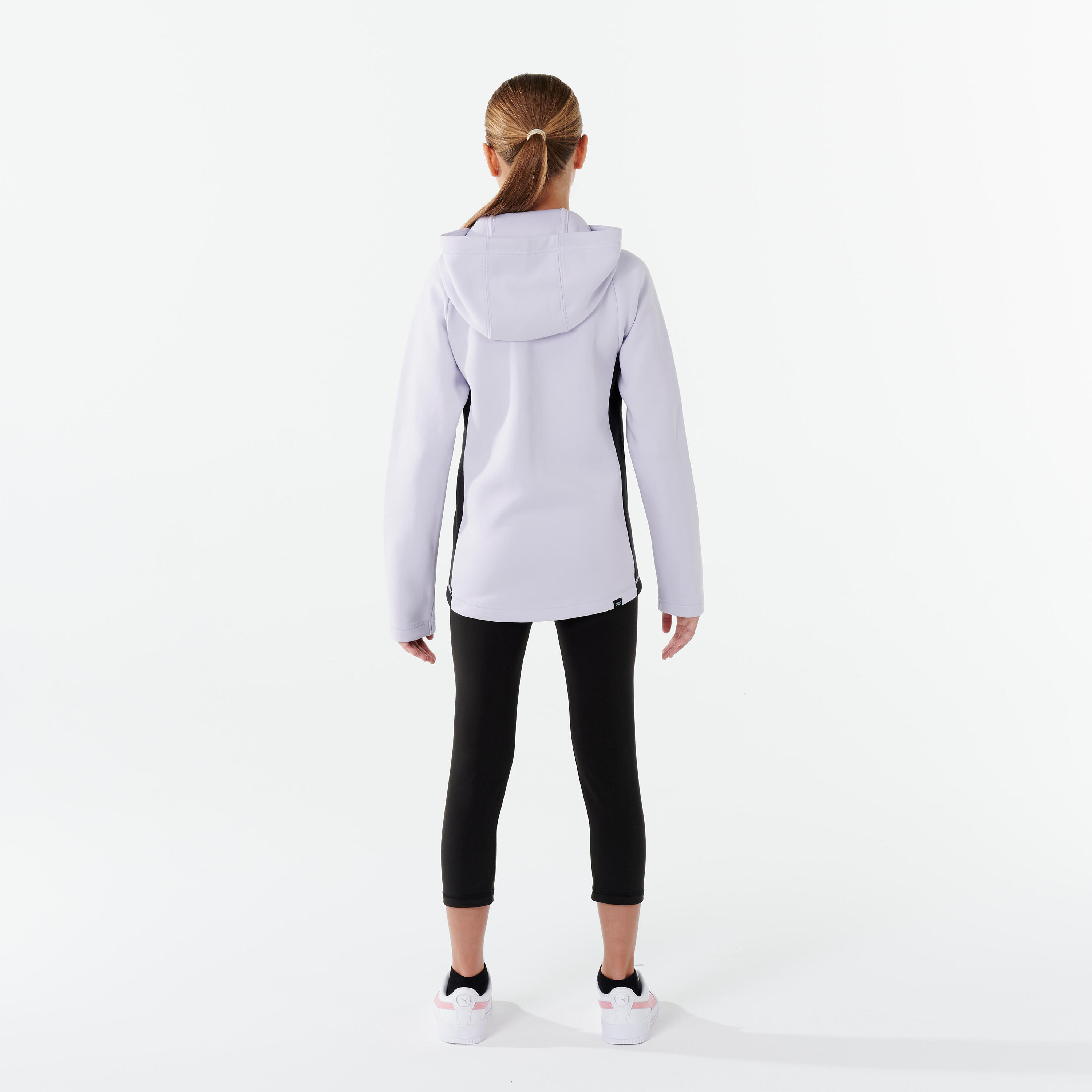 Girls' 7/8 Tracksuit - Grey/Black 6/7