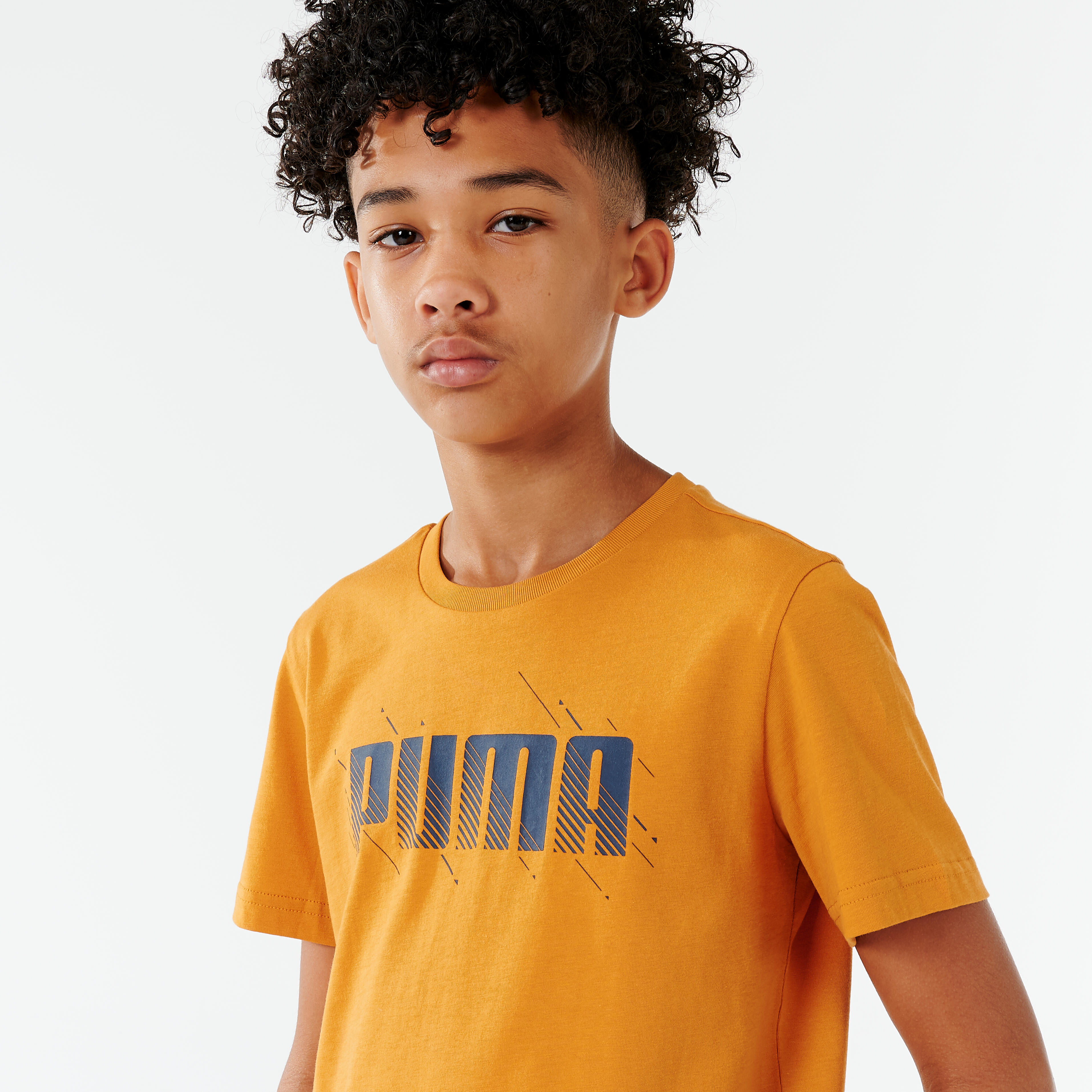 Camiseta Ocre Ni o Estampado Puma Decathlon