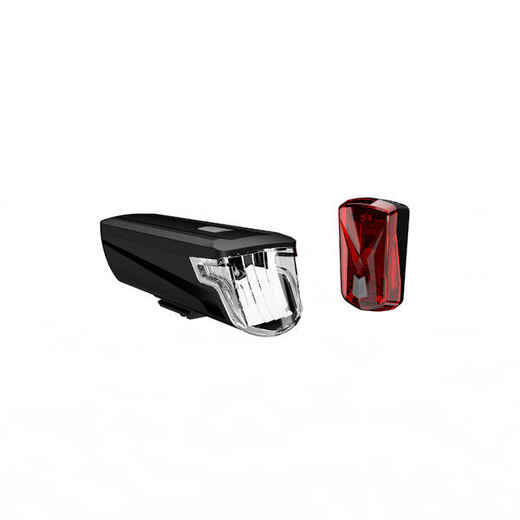 Fahrrad-Beleuchtung Set vorne/hinten ST510 25 LUX USB 