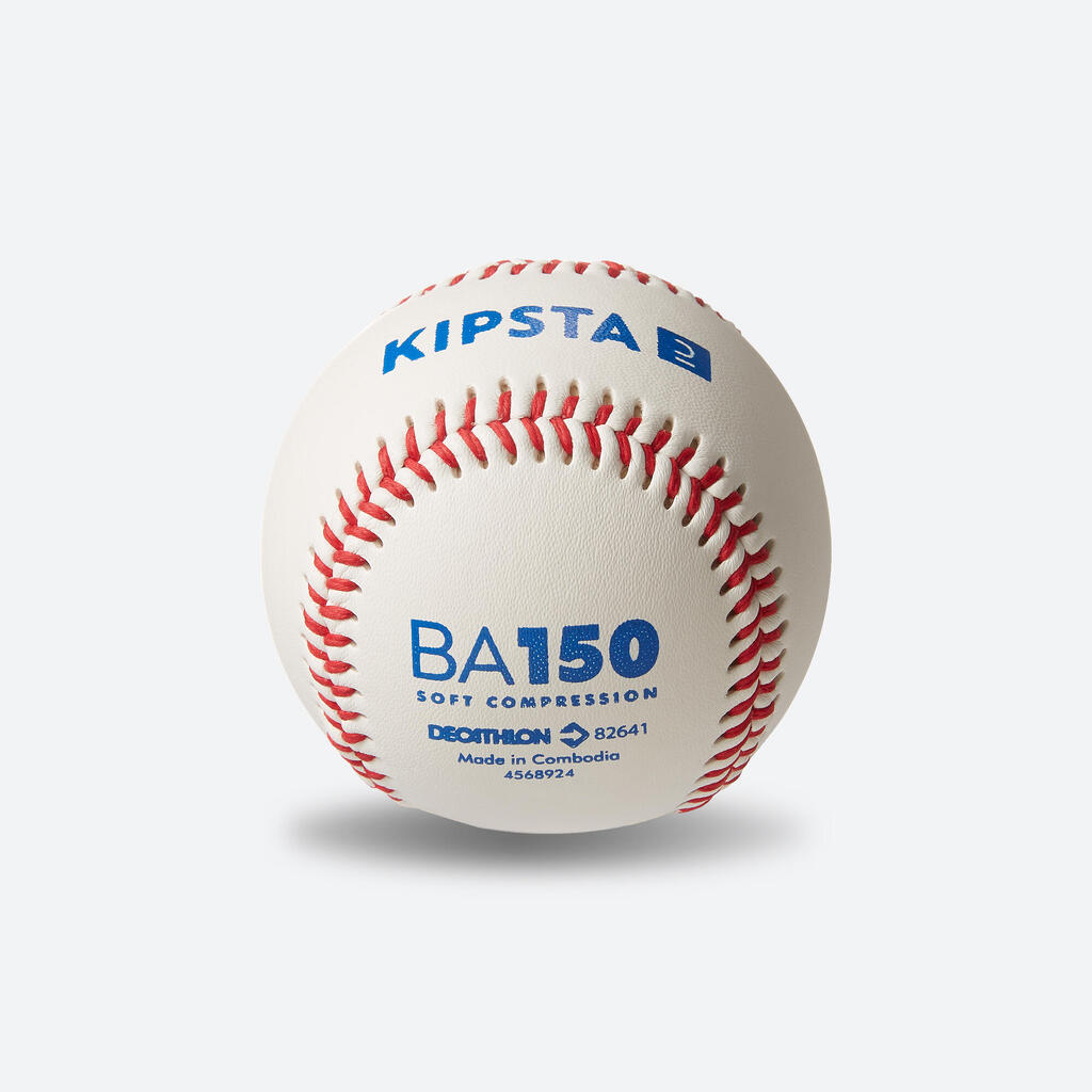 Pelota de béisbol X 2 pelotas Kipsta BA150 blanco