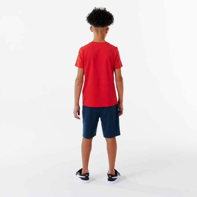 T-SHIRT ROUGE GARÇON IMPRIMÉ PUMA