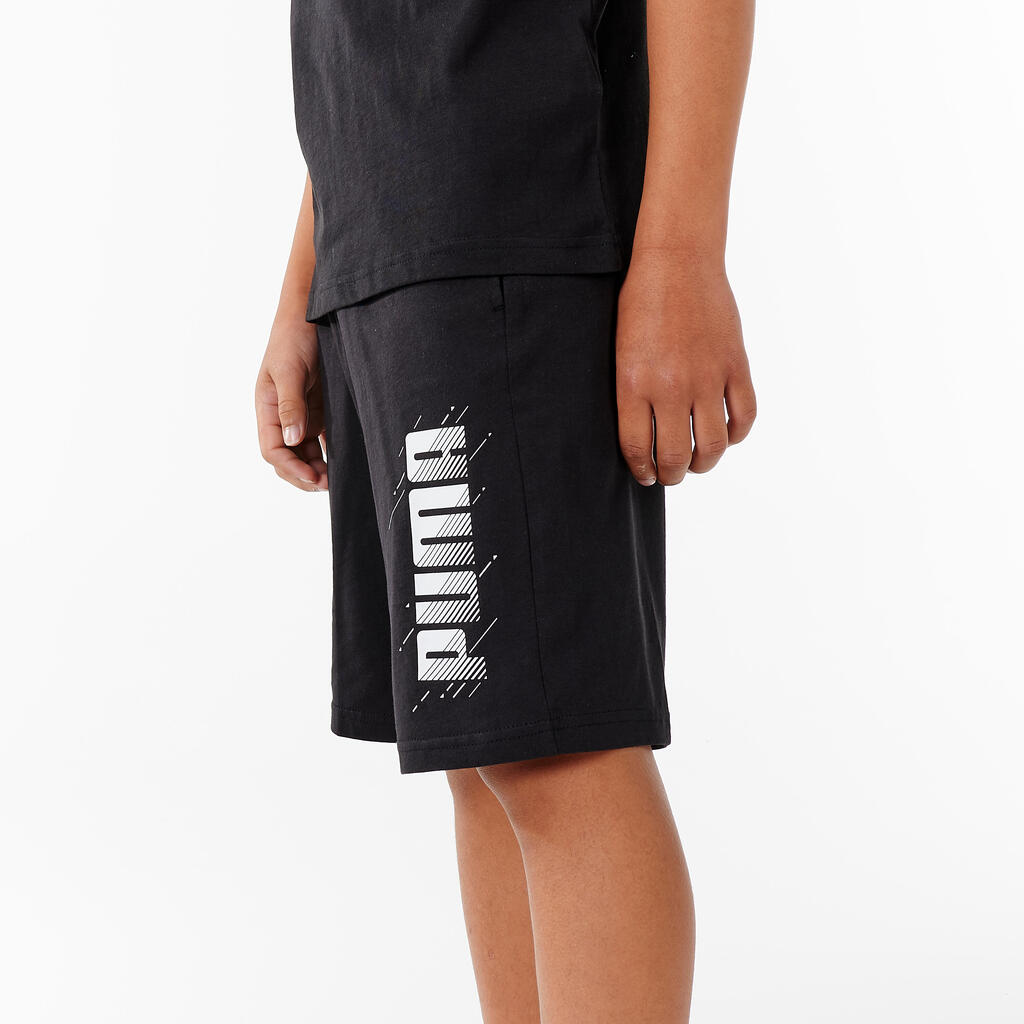 Puma Sporthose Shorts Jungen - schwarz bedruckt