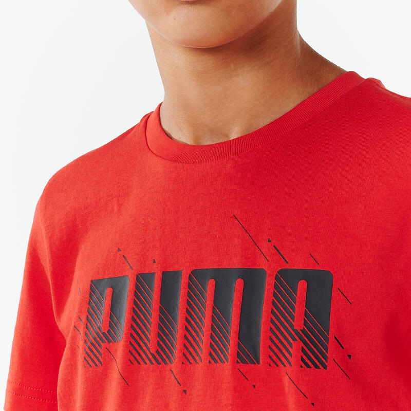 Puma T-Shirt Jungen - rot bedruckt