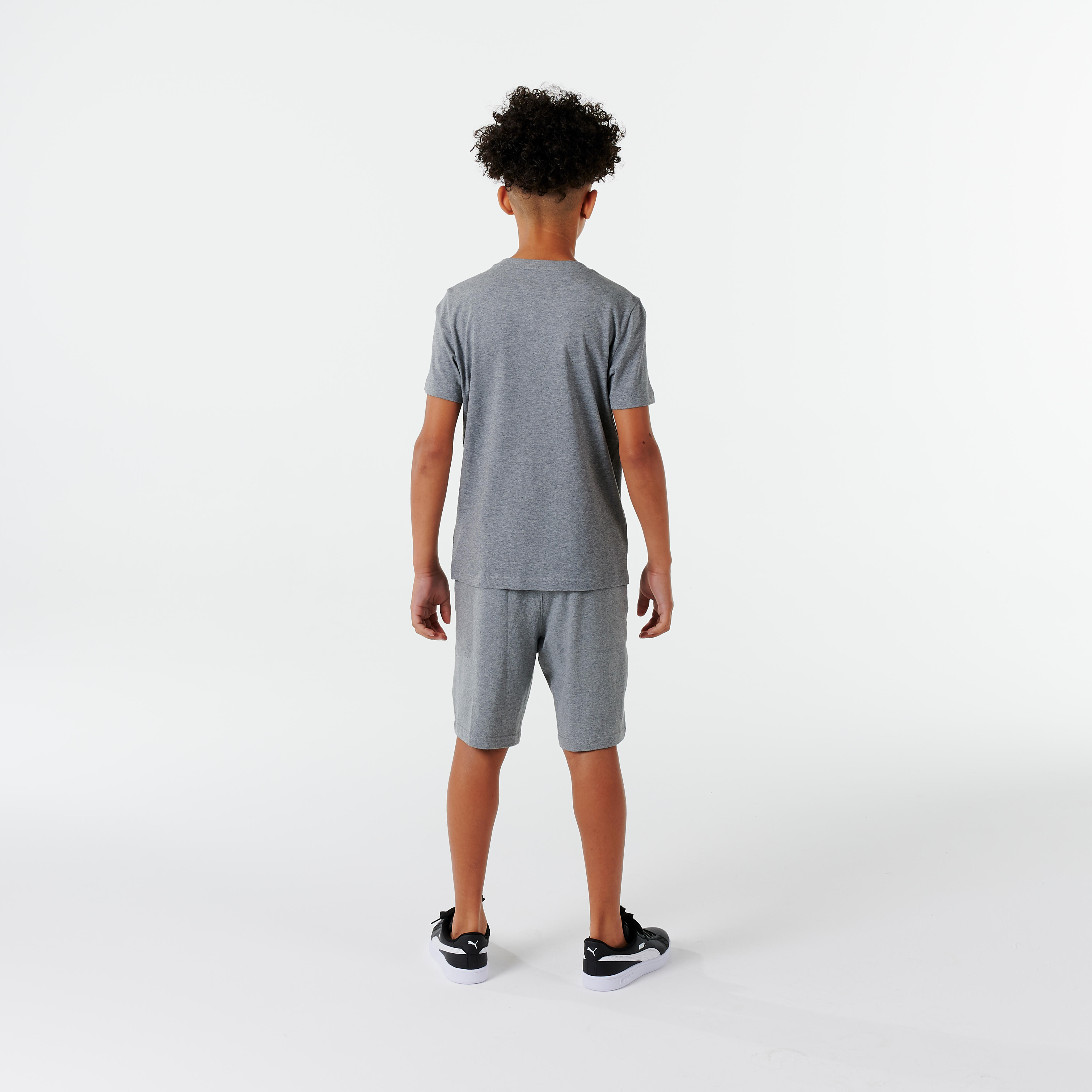 GRAY BOY PRINTED SHORTS PUMA