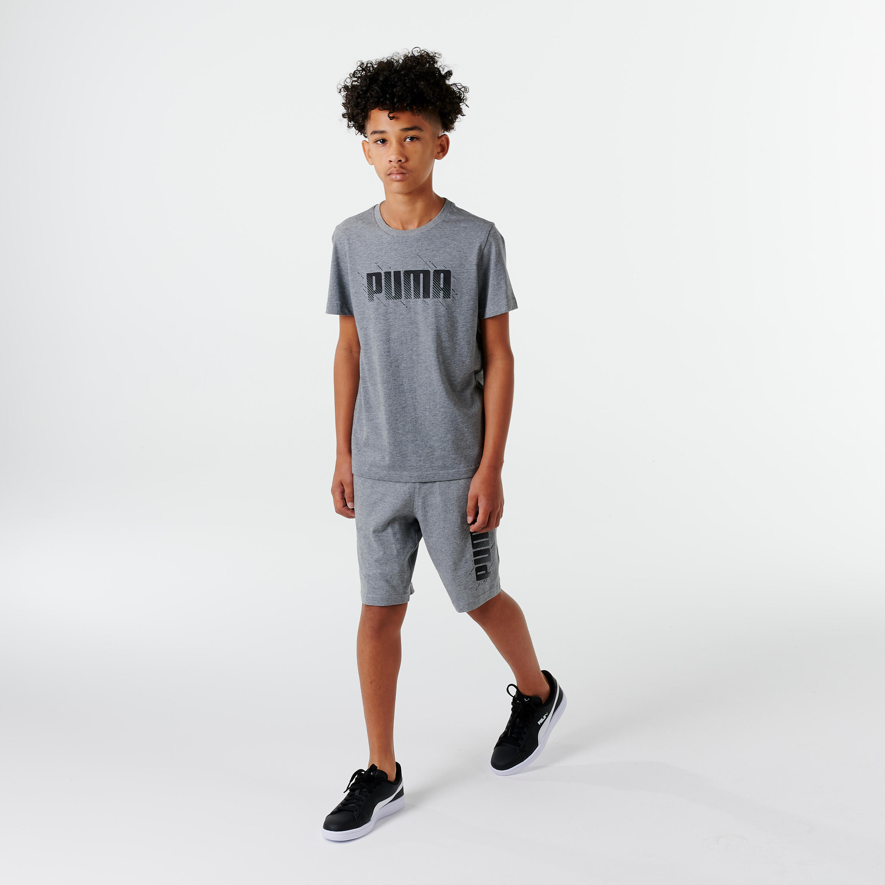 Segunda vida - Camiseta Gris Niño Estampado Puma 4/6
