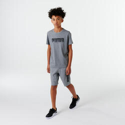 Camiseta Gris Niño Estampado Puma