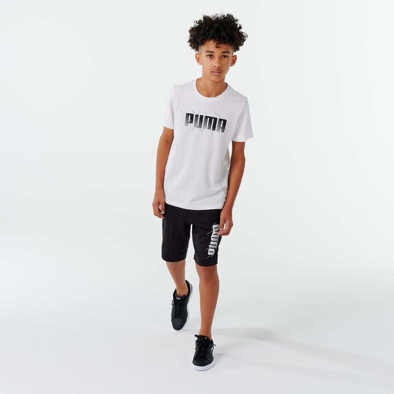 Camiseta Blanco Niño Estampado Puma