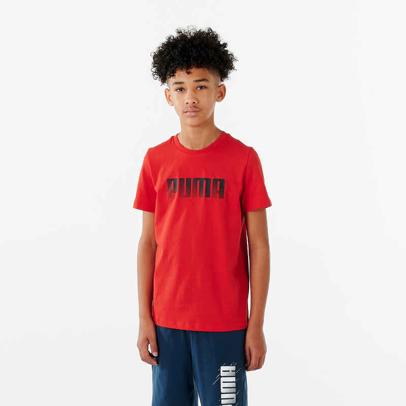 Puma T-Shirt Jungen - rot bedruckt