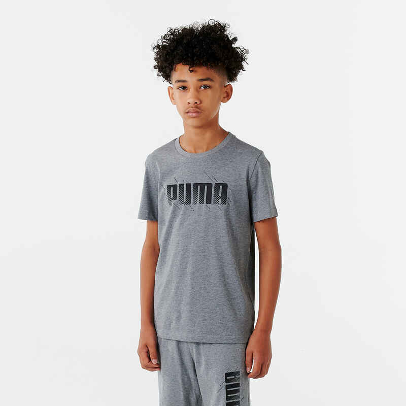 Puma T-Shirt Jungen - grau bedruckt