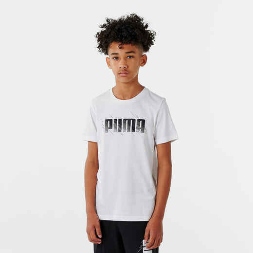 
      Boys' T-Shirt - White Print
  