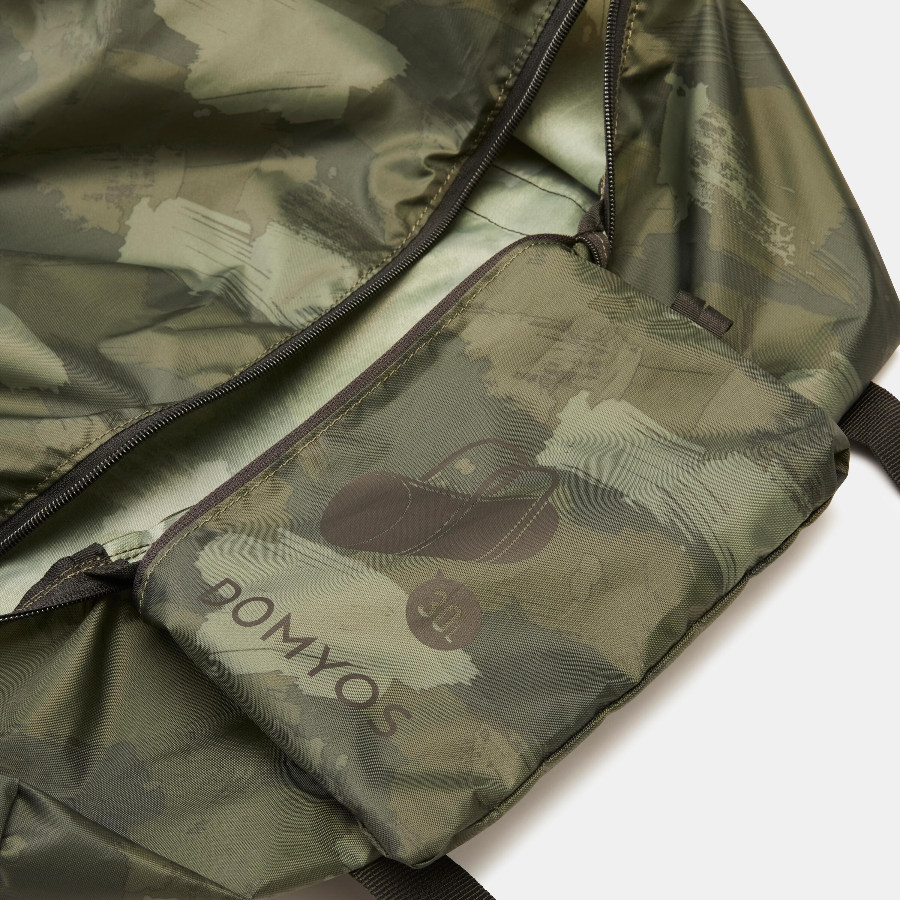 Fold-Down Fitness Bag 30L - Khaki 6/7