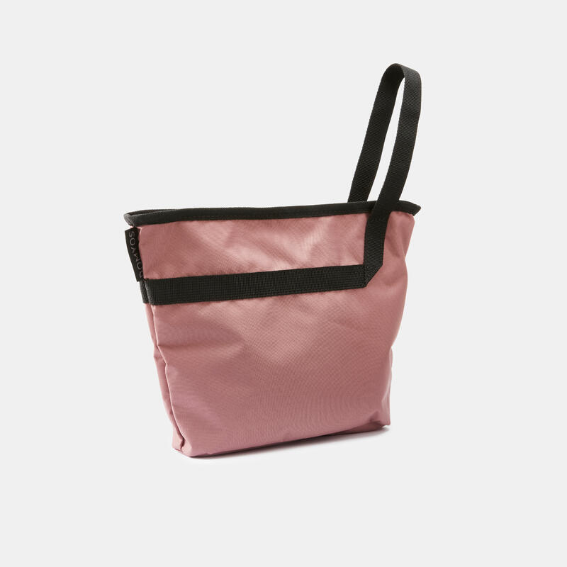 Pochette rose taupe pour sac de fitness