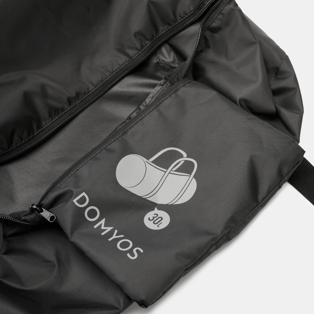 Sac de sport pliable 30L, noir