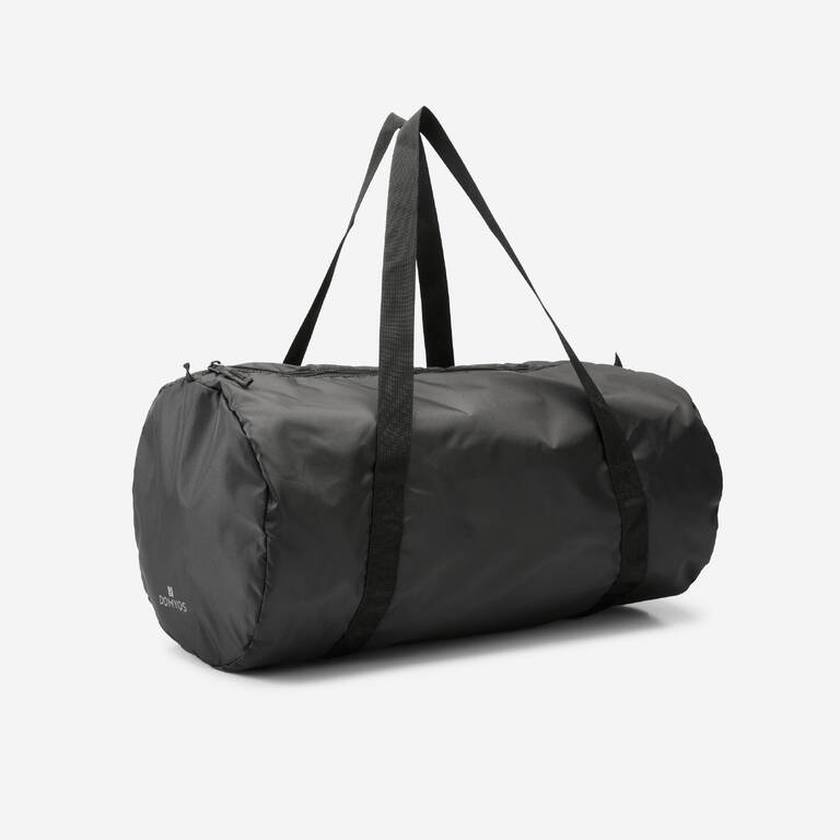 Gym Duffel Bag 30L Fold Down Black