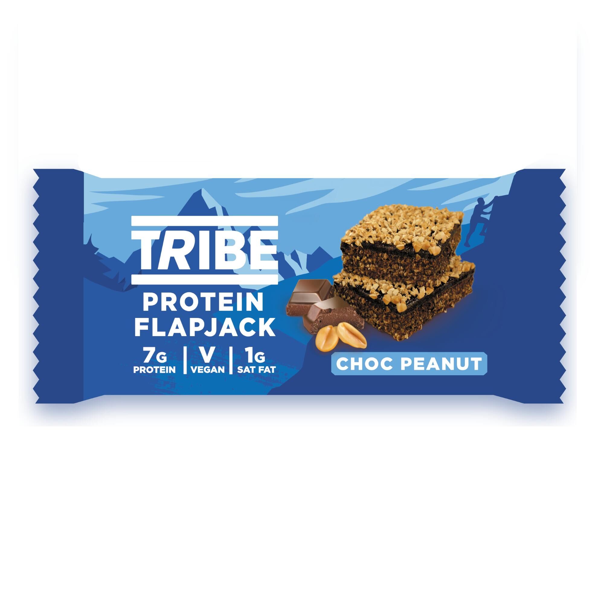 TRIBE Protein Flapjacks Chocolate & Peanut (50g)