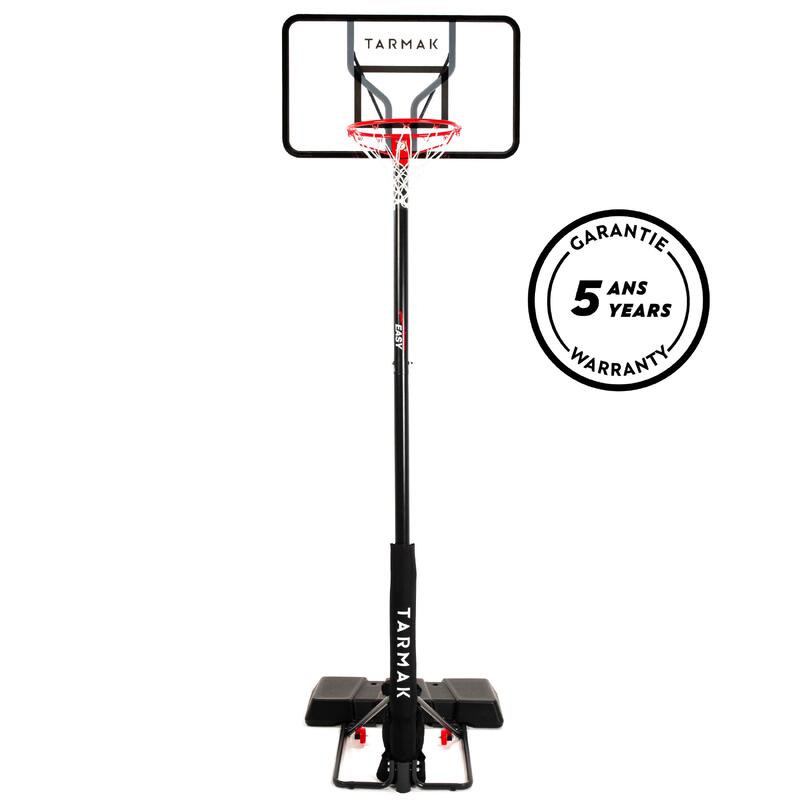 Kosz do koszykówki regulowany (2,20 m - 3,05 m) Tarmak B100 Easy Poliwęglan