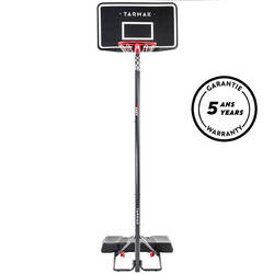 Basketball Hoop with Adjustable Stand (from 2.20 to 3.05m) B100 Easy - Black