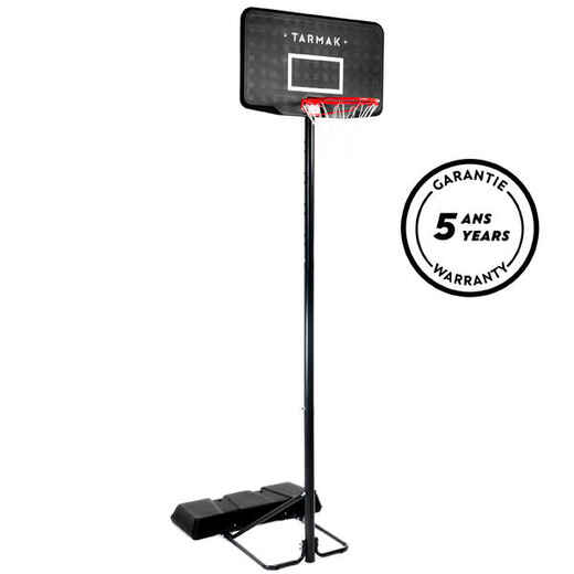 
      Canasta de basquetbol con pie regulable de 2.20 m a 3.05 m - B100 negro
  