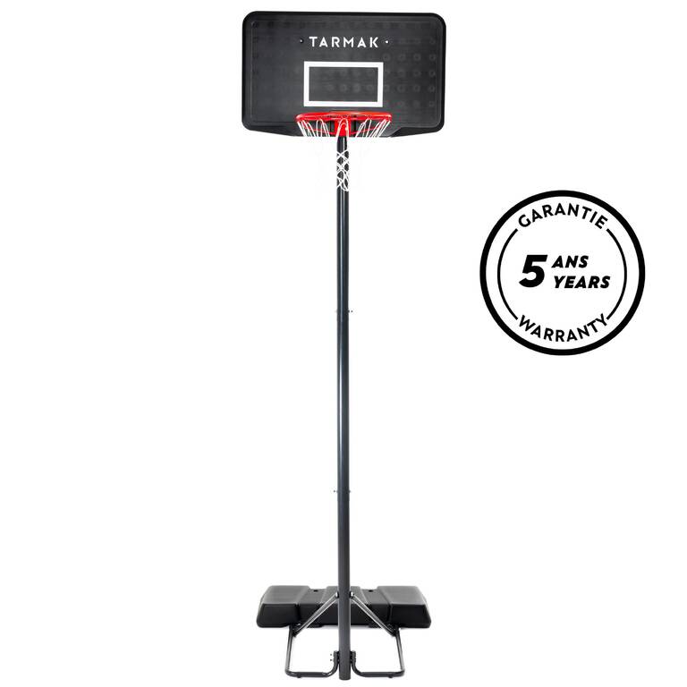 Basketball Hoop with Adjustable Stand (from 2.20 to 3.05m) B100 - Black