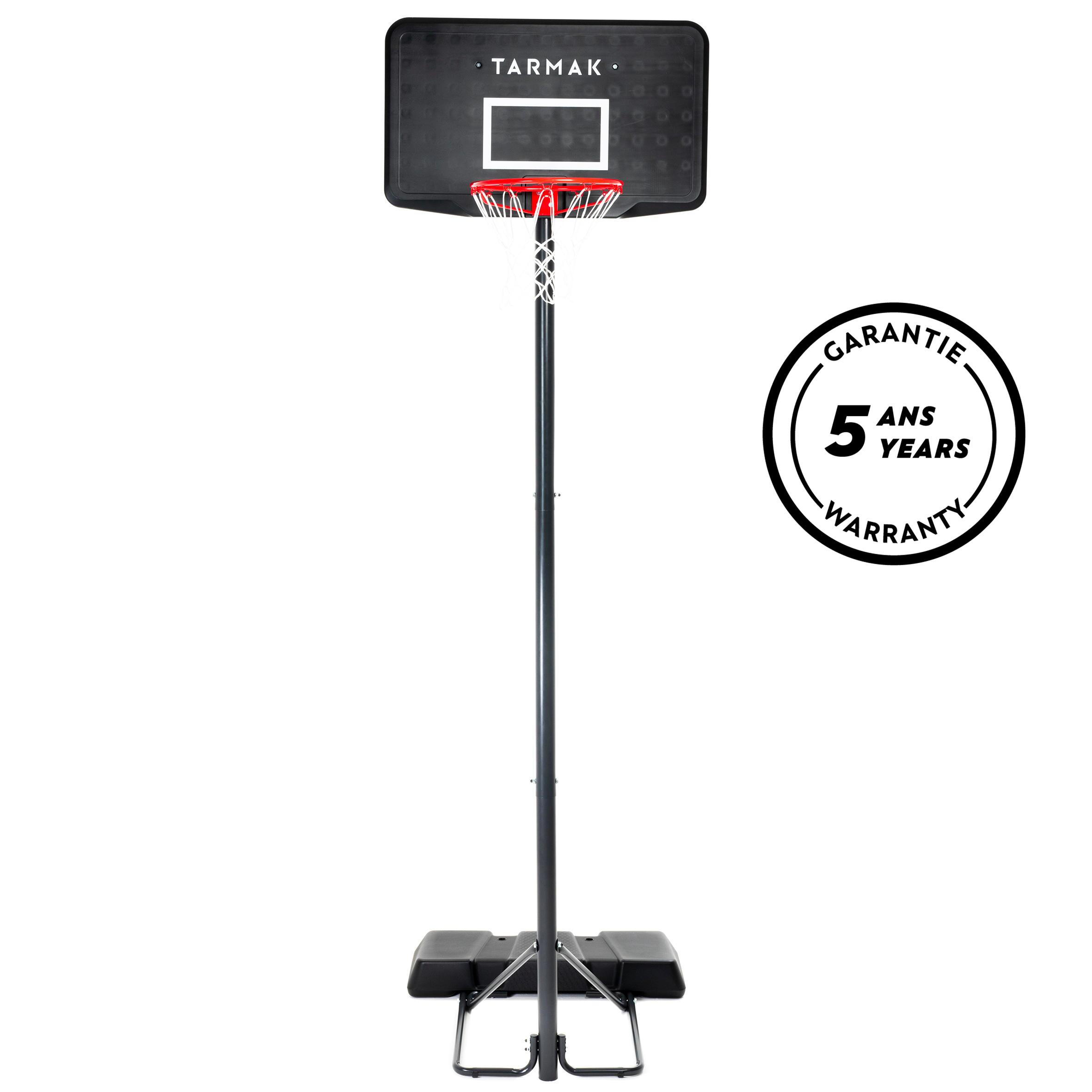 Basketball Hoop with Adjustable Stand (from 2.20 to 3.05m) B100 - Black 4/12