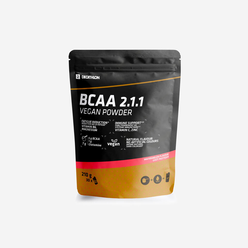 Vegāns pulveris, 2:1:1 BCAA, 210 g, ar augļu garšu, arbūzu